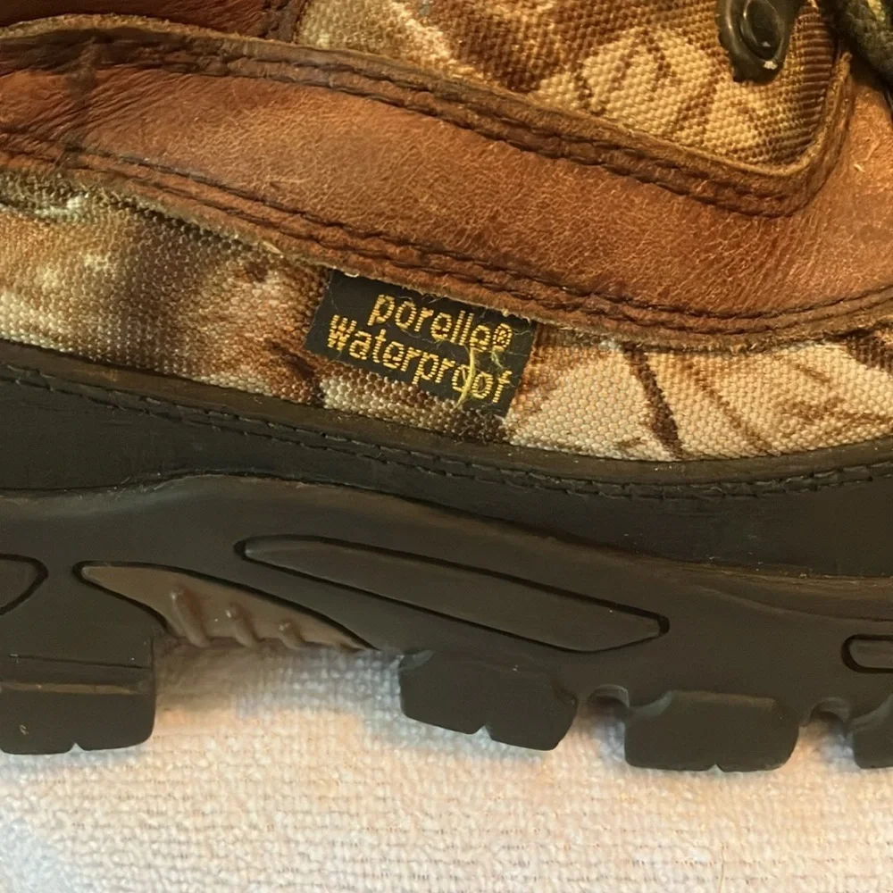 Tecs 800gram Men’s Sz 8 Thinsulate 10” Camouflage Lace up Hunting Boots GUC